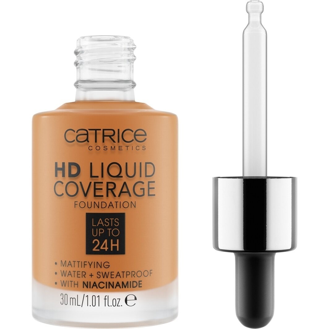 

Тональный крем для лица hd liquid coverage Catrice, 082 - warm caramel, объем 30 мл