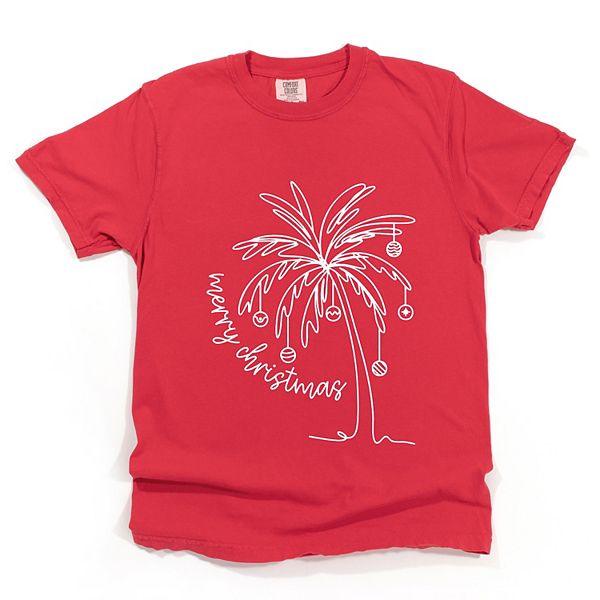 

Футболка Merry Christmas Palm Tree Simply Sage Market, Red, Зеленый, Футболка Merry Christmas Palm Tree Simply Sage Market, Red