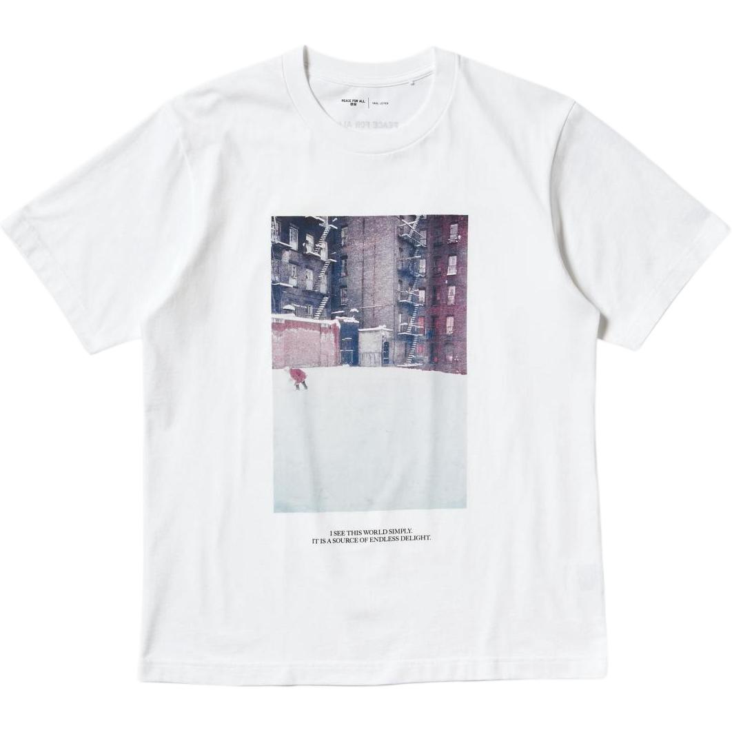 

UNIQLO Футболка Peace For All Series Unisex белая, Белый, UNIQLO Футболка Peace For All Series Unisex белая