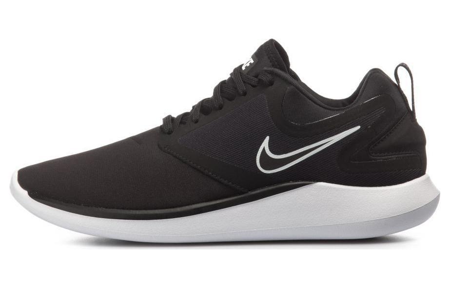 

Nike Lunarsolo Cushioning Breathable низкие кроссовки для бега мужские черно-белые