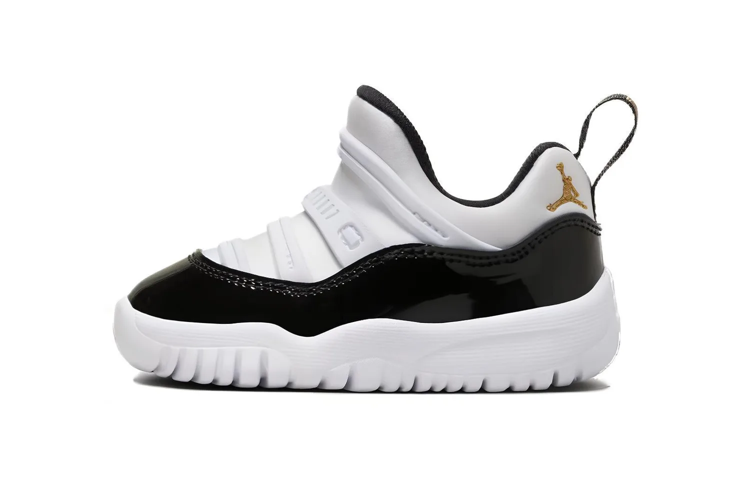 Jordan Кроссовки Air 11 Retro Little Flex 'Gratitude' для малышей, бело-черные