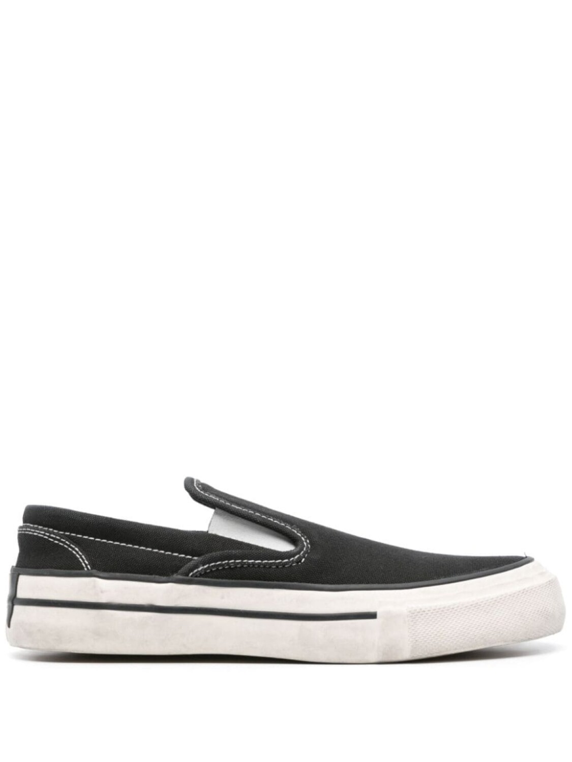 

RHUDE слипоны из канваса, черный