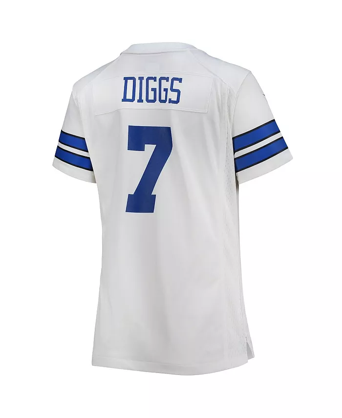 Мужская и женская игровая футболка Dallas Cowboys Тревона Диггса Nike, белый — фото 3