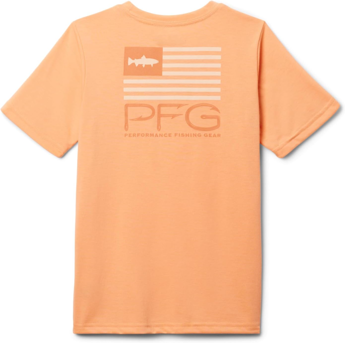 Columbia Boys PFG футболка с коротким рукавом и сезонным принтом, Bright Nectar/Fish Star Trout Graphic — фото 2