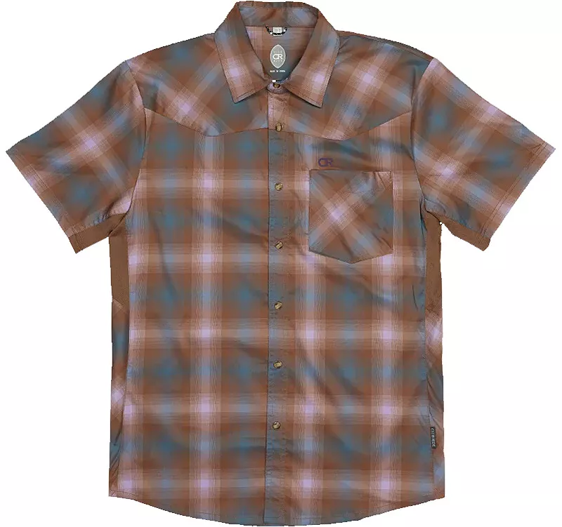 

Мужская рубашка Club Ride New West Original с жемчужными кнопками Ride, цвет Ashbury Brown