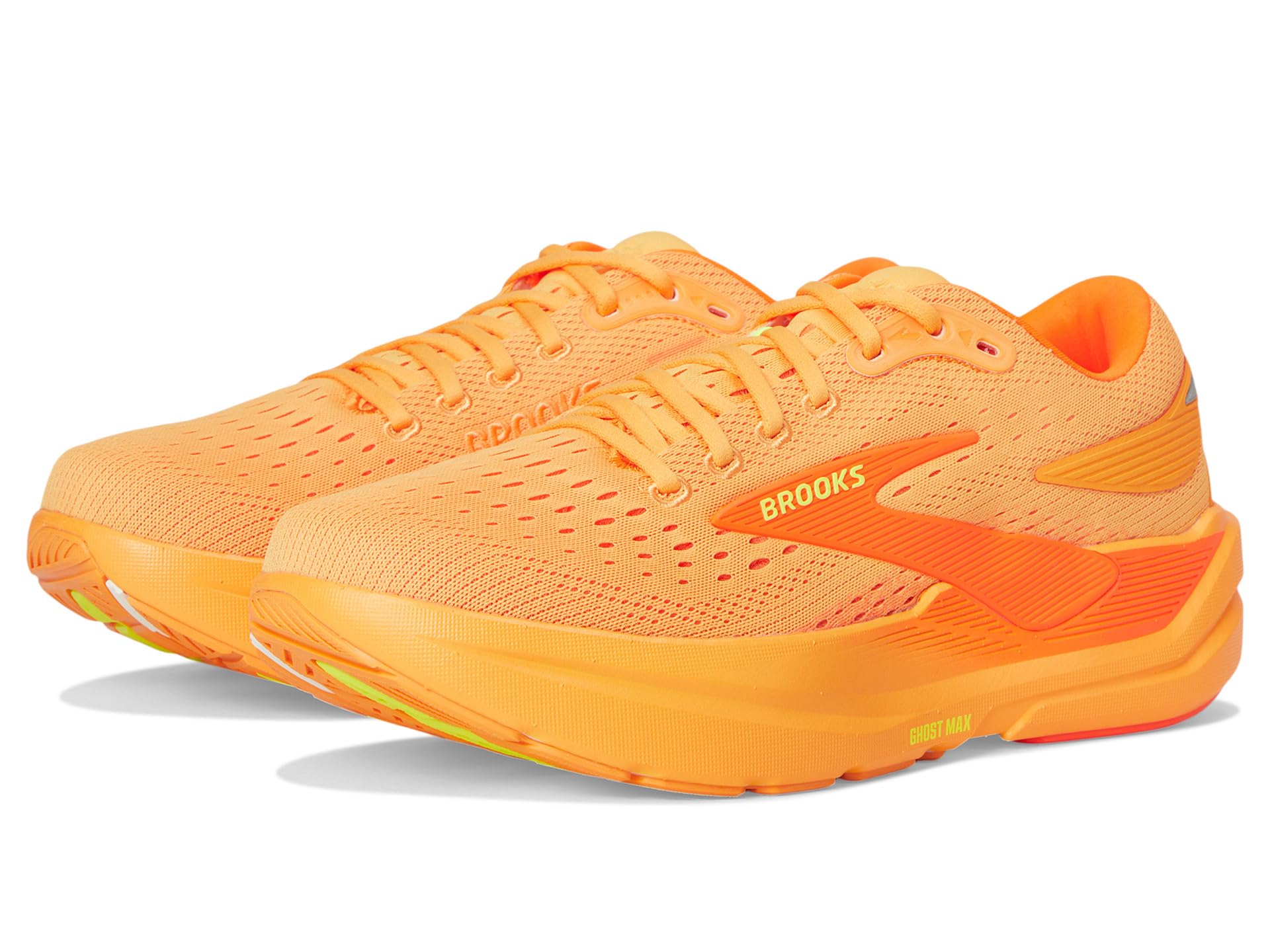 

Кроссовки Brooks Ghost Max 3, цвет Orange/Shocking Orange/Excalibur