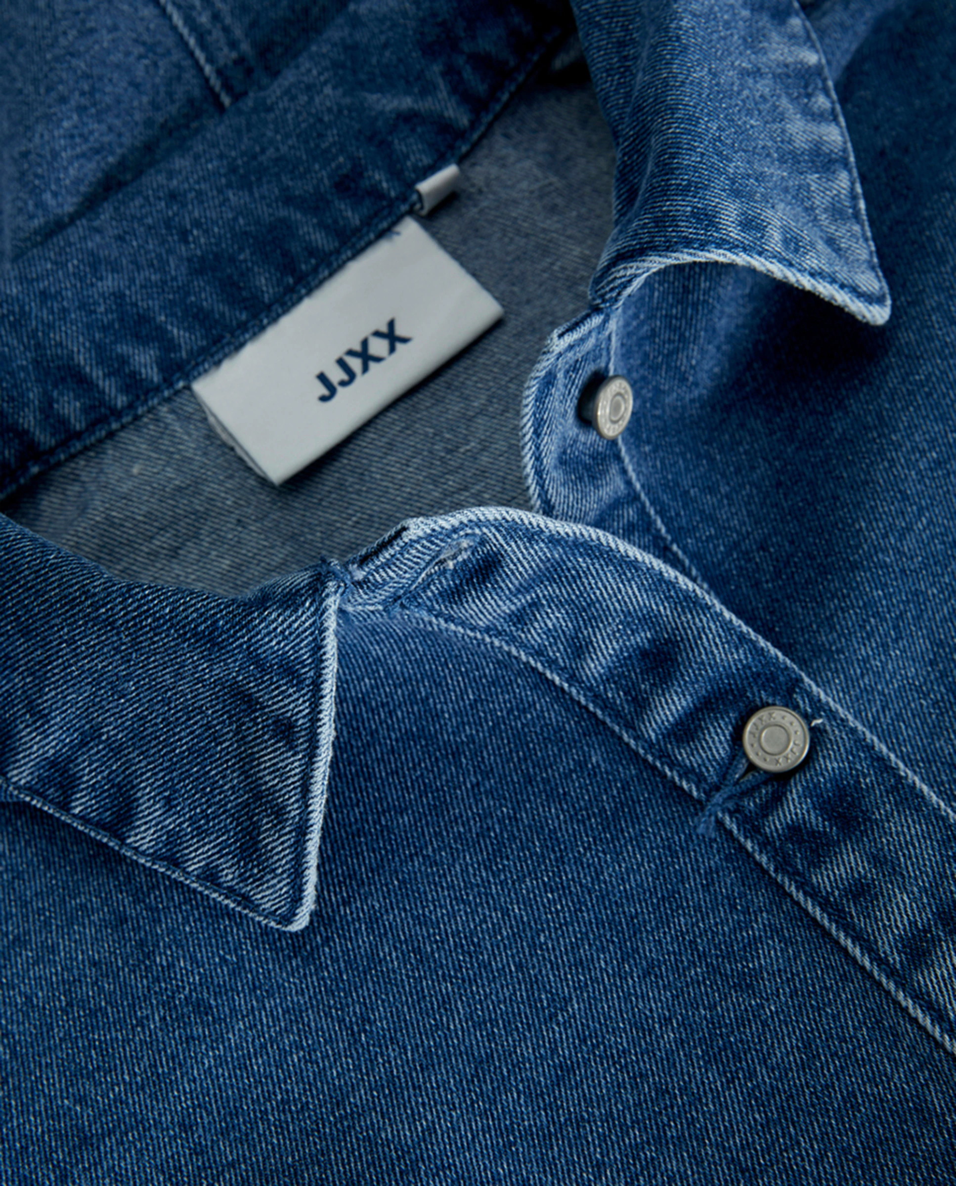 

Мини-платье в стиле ковбой с воротником-поло Jack & Jones, синий