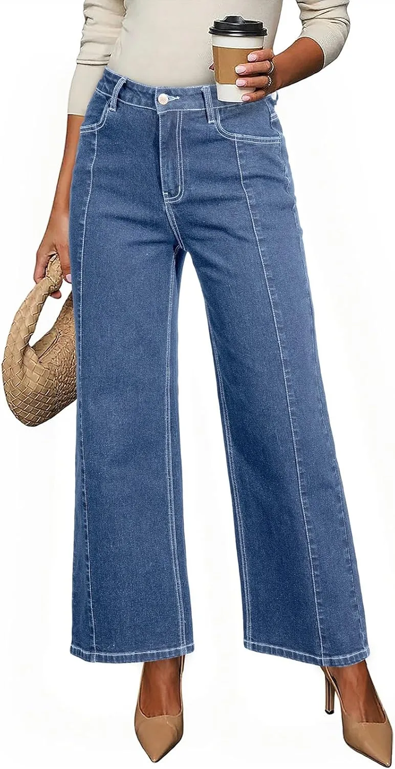 

Женские джинсы Dokotoo с высокой талией и широкими штанинами