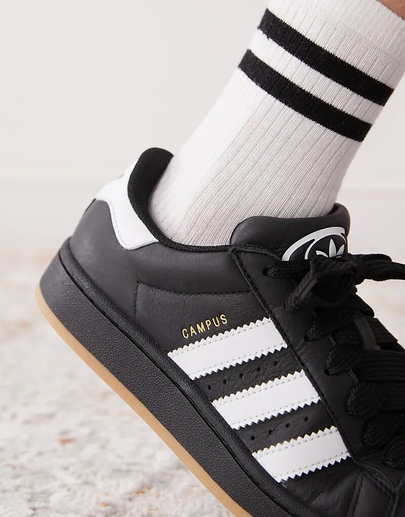 Кроссовки Campus 00 в черно-белом цвете adidas Originals — фото 4