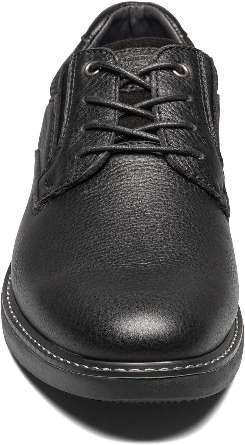Мужские кожаные оксфорды Nunn Bush Bayridge с гладким носком и шнуровкой, модель Plain Toe, Black — фото 4