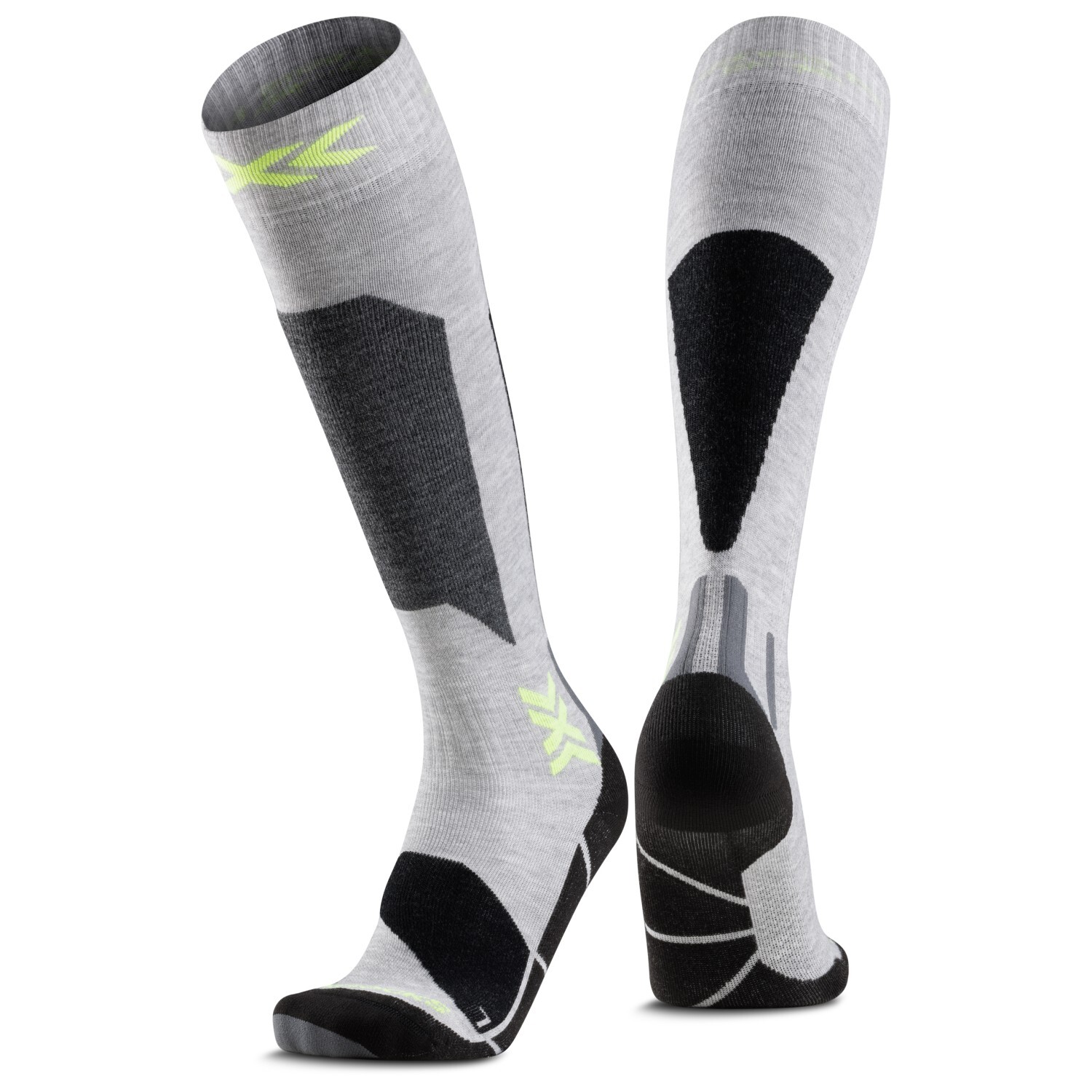 

Лыжные носки X-Socks Ski Discover OTC, цвет Rhino Grey/Canary