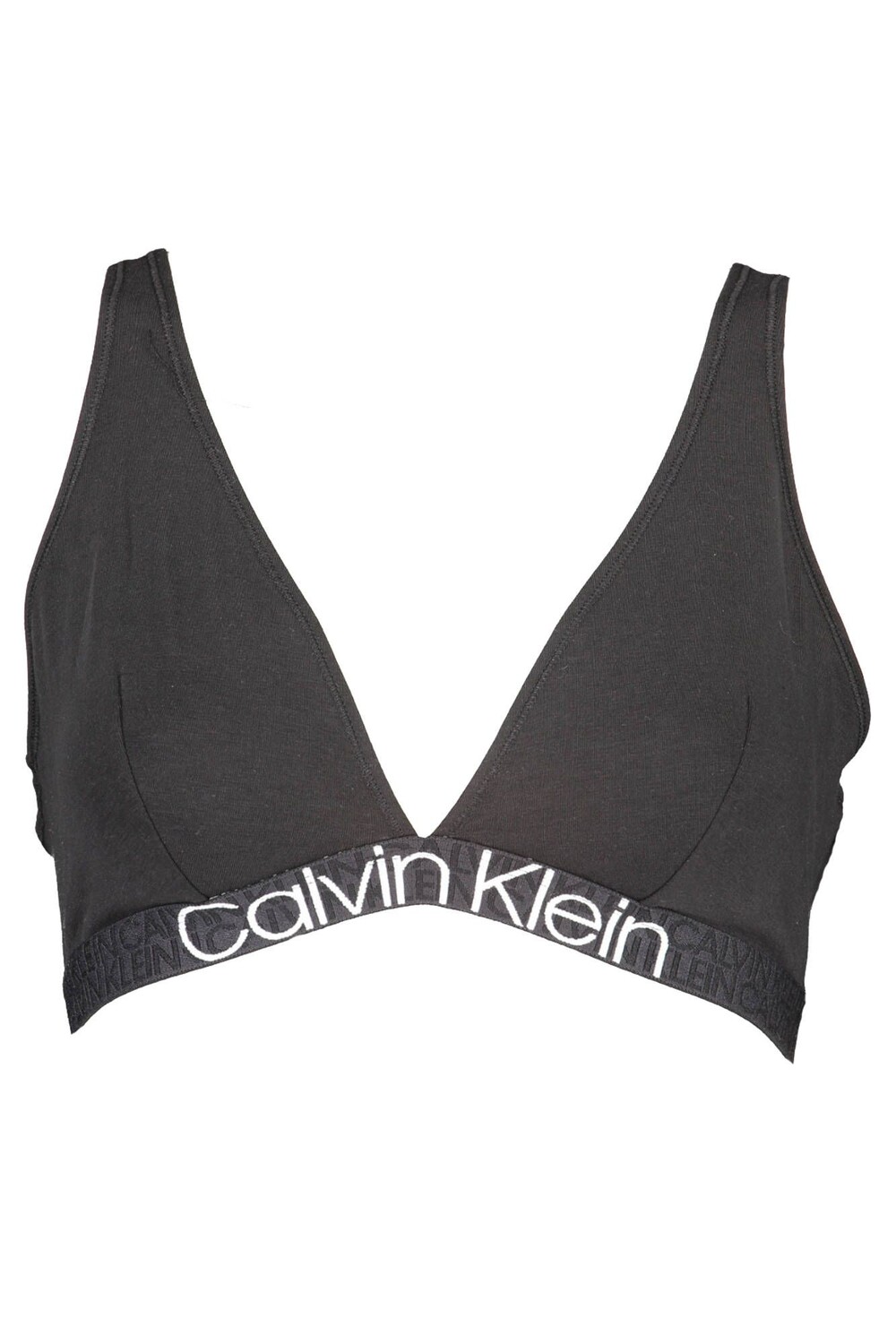 

Черный хлопковый женский бюстгальтер Calvin Klein