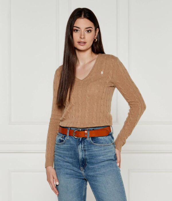 

Шерстяной свитер Кимберли Regular fit Polo Ralph Lauren, коричневый