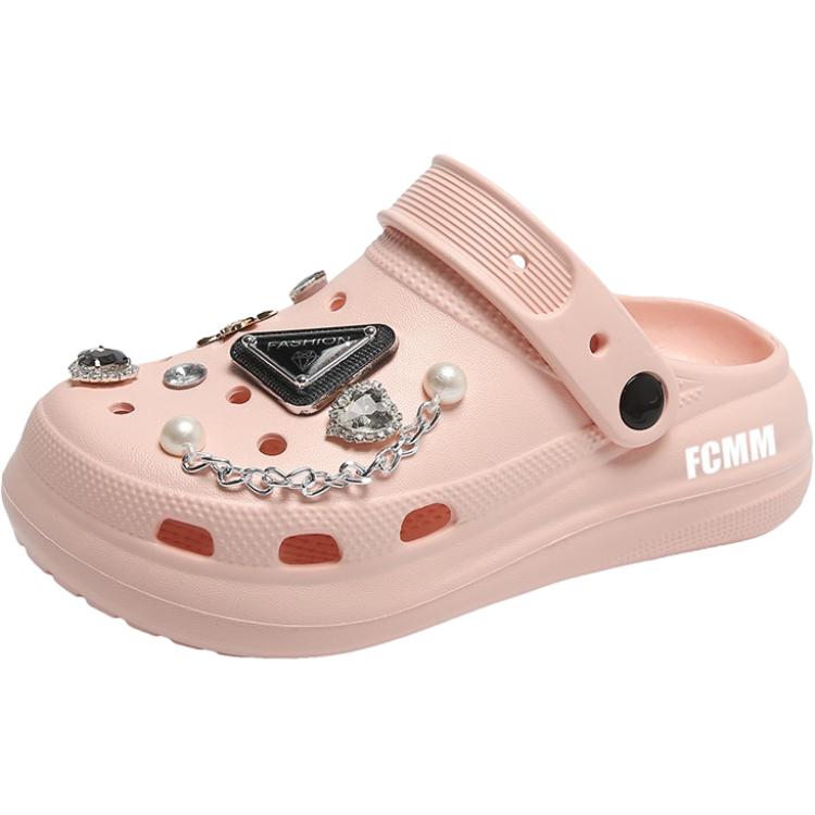 

Тапочки детские противоскользящие FCMM, золотой/розовый