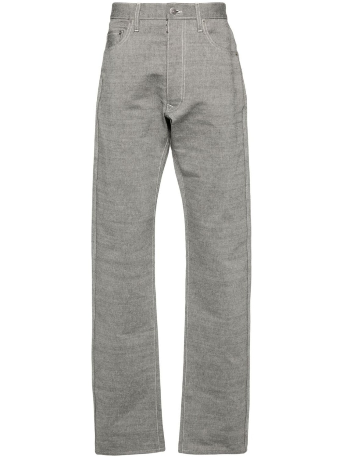 

Maison Margiela зауженные джинсы с декоративной строчкой, белый