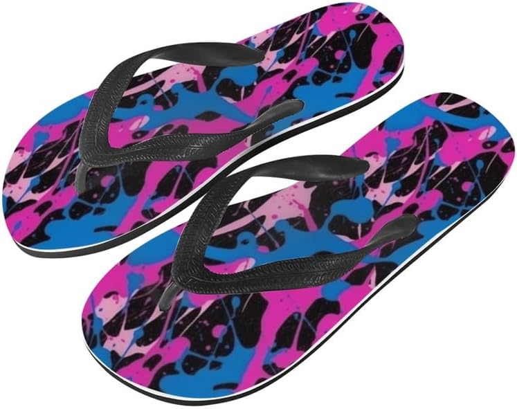 

Женские шлепанцы с тай-дай Semiouray, Гавайский граффити, мягкие и удобные, летние шлепанцы для душа на открытом воздухе, Splash Painting