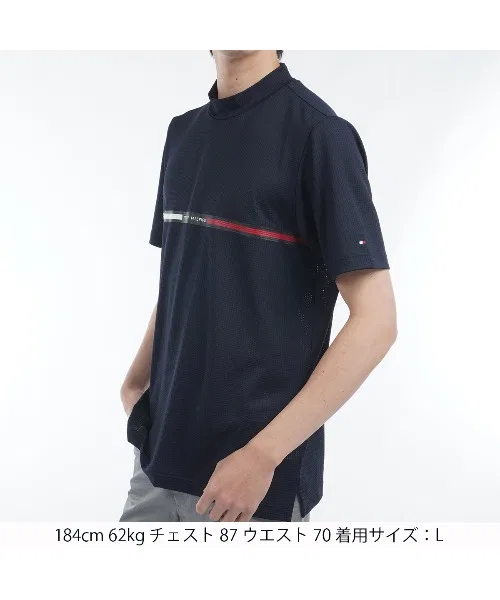 Футболка поло Tommy Hilfiger с принтом, темно-синяя — фото 4