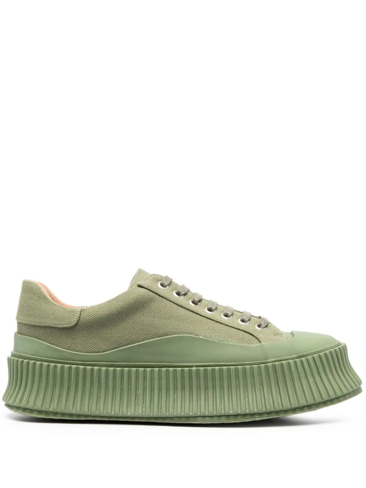 Кроссовки на массивной подошве Jil Sander, зеленый