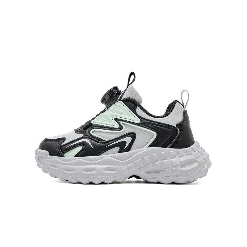 

Прочные, легкие, амортизирующие, низкие детские кроссовки для повседневной жизни FAIRWHALE, черный