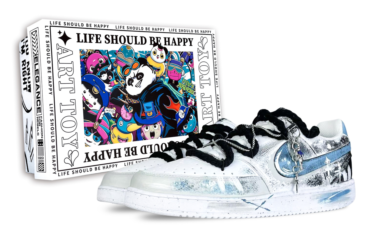 

Nike Court Vision 1 Illusion, Snowfield Blade устойчивые к истиранию низкие скейтборд кроссовки мужские Blue White Black