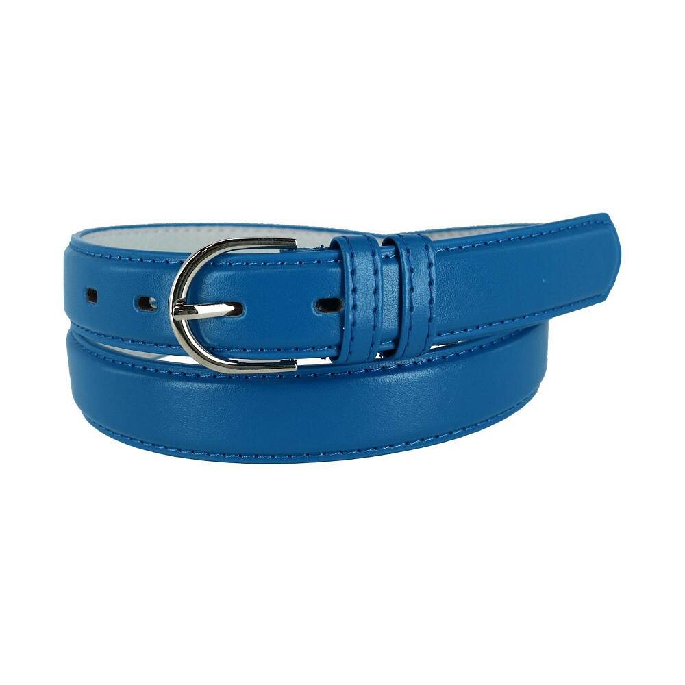 

Женский кожаный ремень Ctm длиной 1 1/8 дюйма CTM, цвет Royal Blue