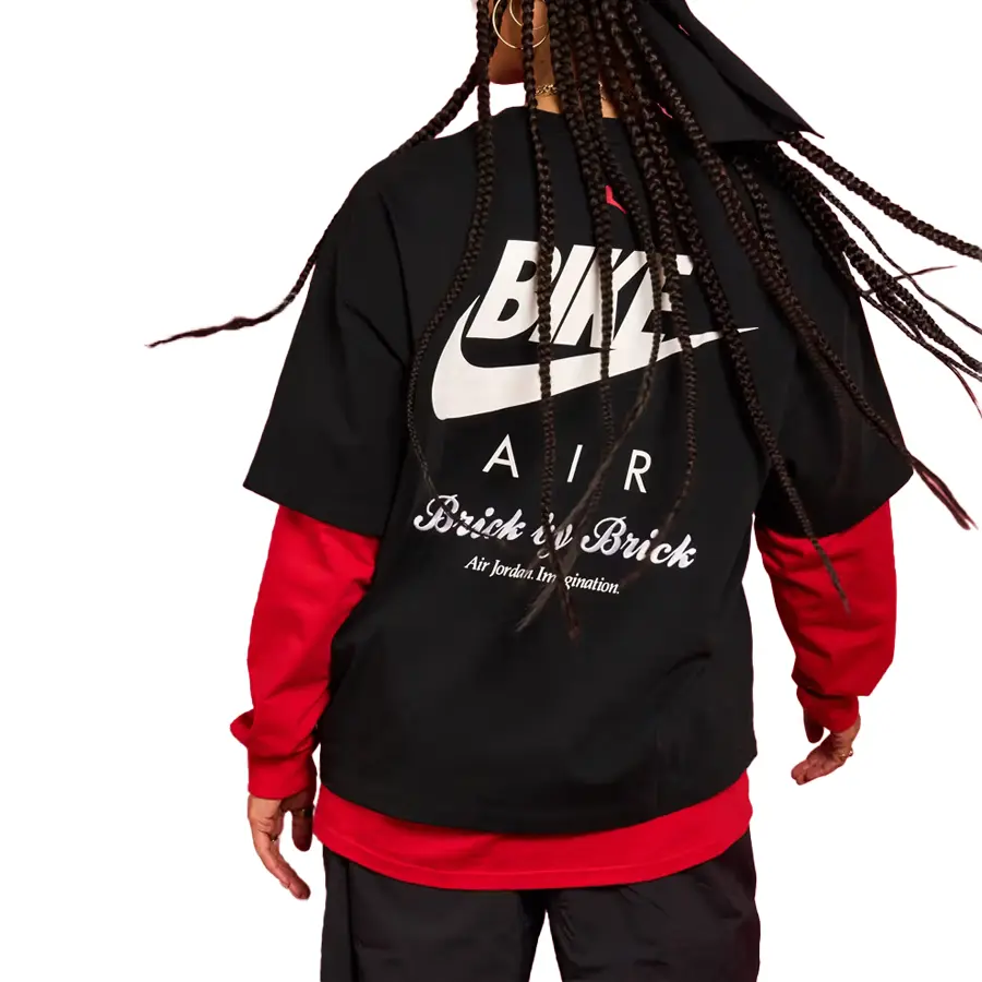 

Футболка nigel sylvester brick азиатский размер s Jordan, черный