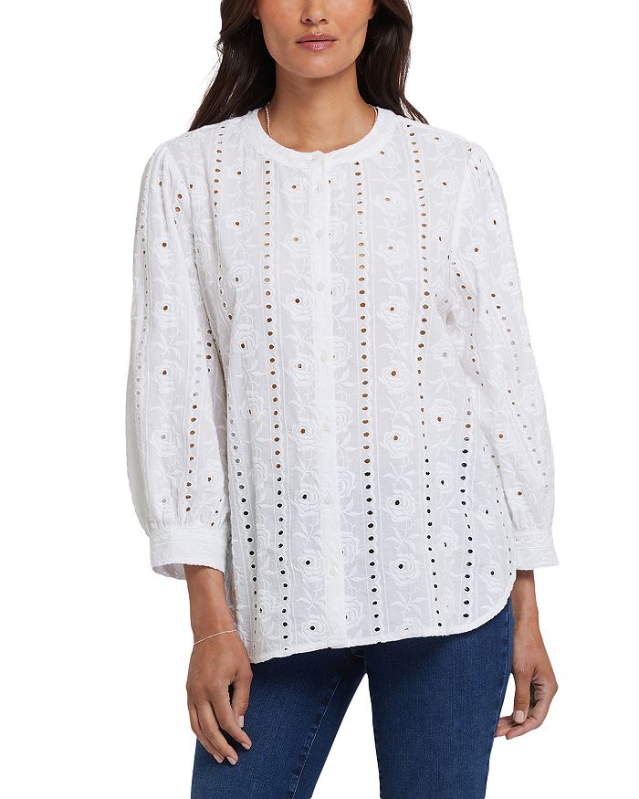 

Блузка Bonnie Eyelet NYDJ, белый