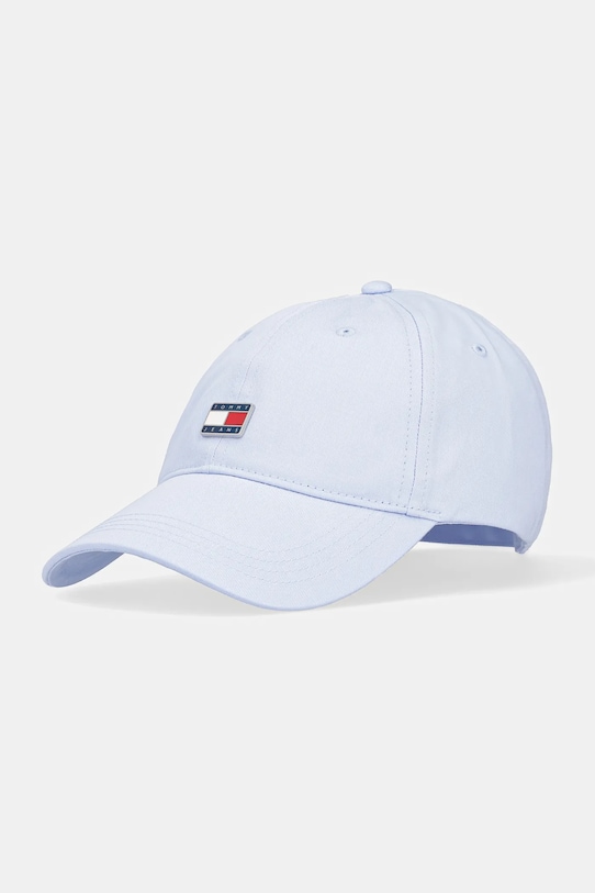 

Хлопковая кепка с козырьком Tommy Jeans, синий