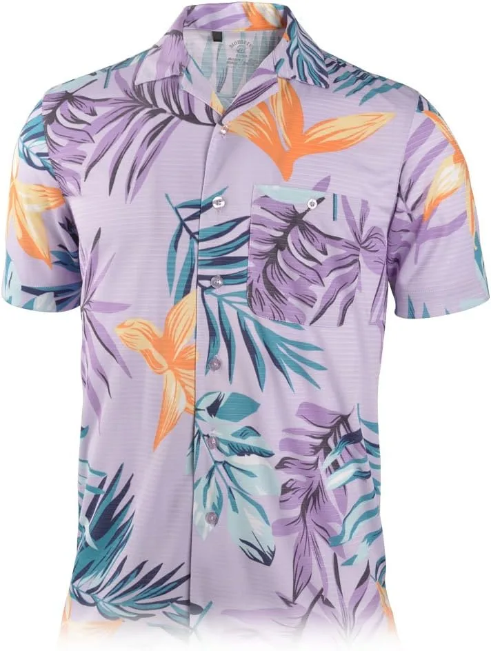 

Мужская рубашка Monterey Club средиземноморский принт #1551