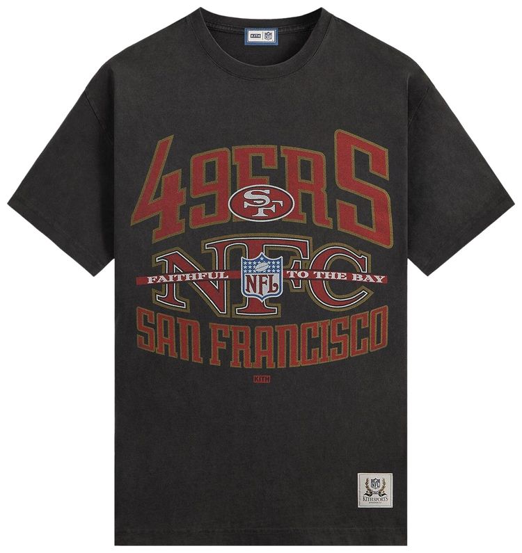 

Футболка Kith For The NFL San Francisco 49ers XXL Vintage Jones Tee, черный