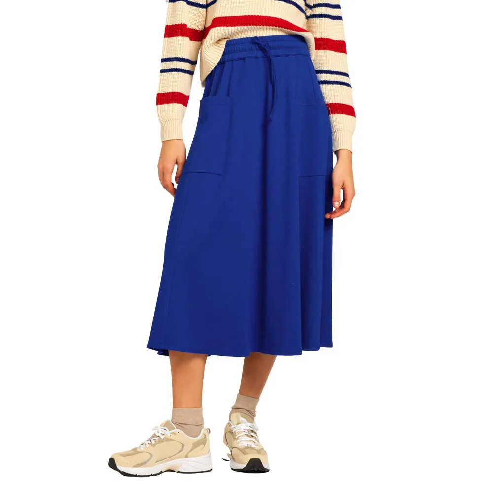 

Юбка Sundek High waist midi skirt, синий