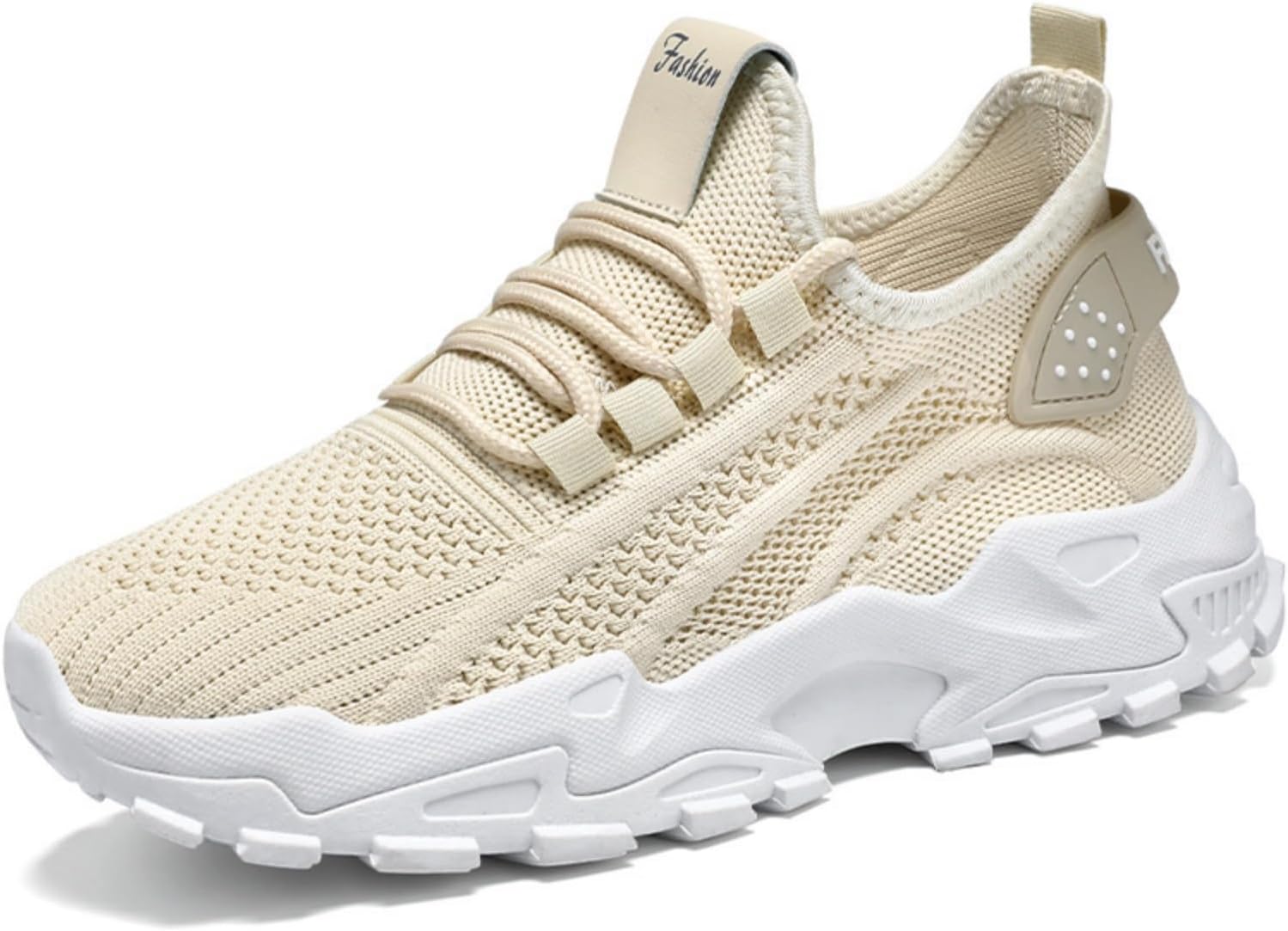 

Женские кроссовки с широкой носковой частью, с поддержкой свода стопы, ортопедические, легкие, повседневные, слипоны, противоскользящие, для тенниса, бега и других видов спорта, дышащие спортивные кроссовки Generic, бежевый