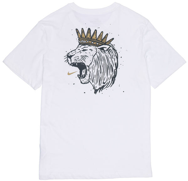 Футболка Nike Dri-Fit Lebron Printing Basketball Sports T-Shirt 'White', мультиколор — фото 2