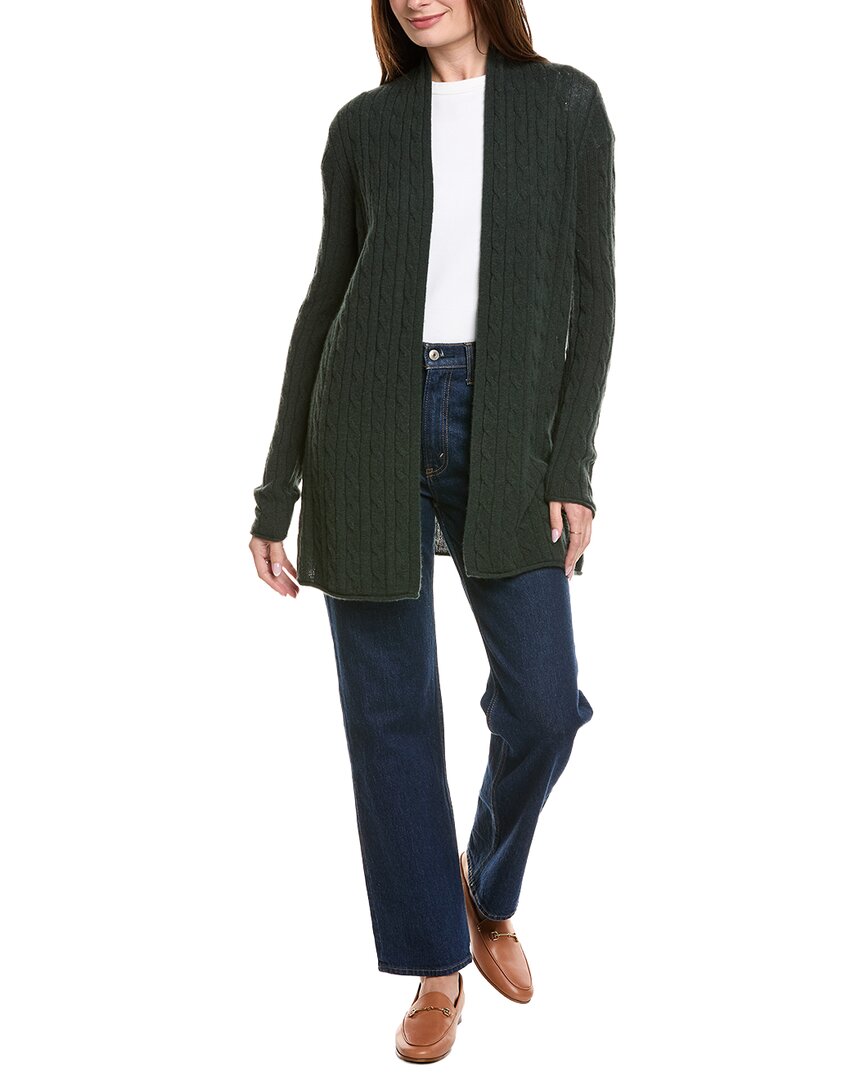 

Пуловер Hannah Rose Breezy Cable Wool & Cashmere-Blend Duster Hannah Rose, зеленый