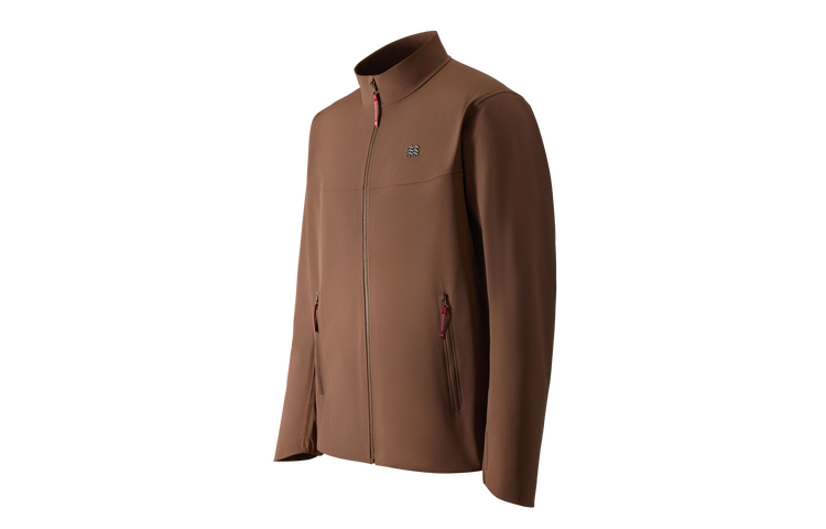 

Куртка мужская с воротником стойкой, умеренно мягкая Soft Shell KOLON SPORT, темно коричневый dn