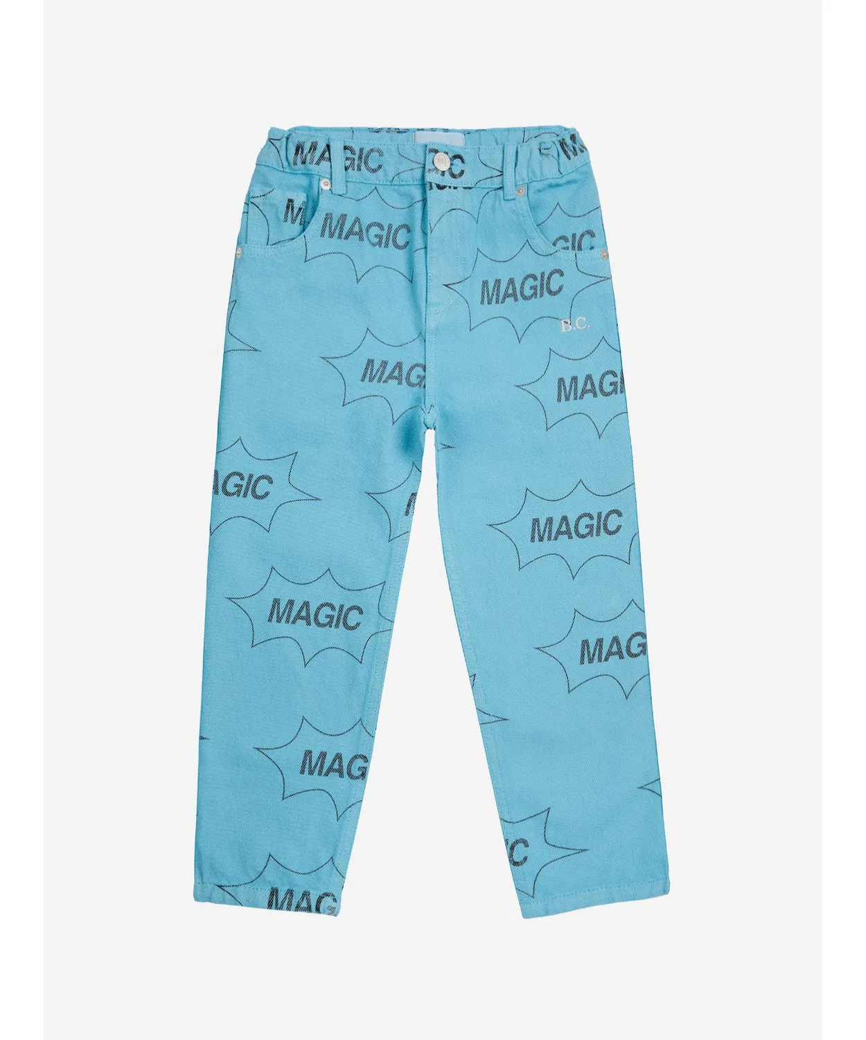 Джинсовые брюки Magic oversize для детей, светло-голубые — фото 2