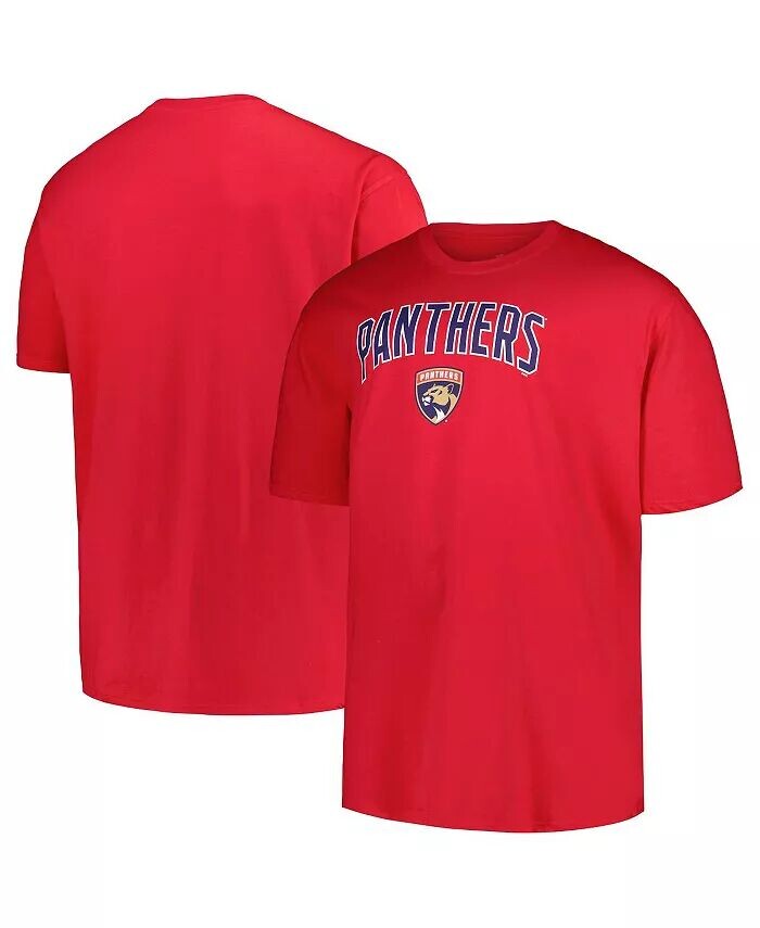

Мужская красная футболка Florida Panthers Big Tall Arch Over Logo Profile