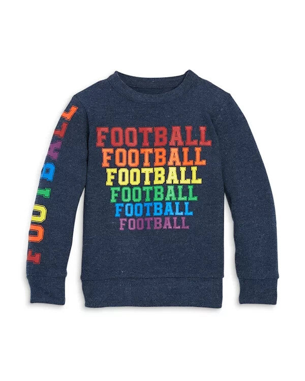 

Детская толстовка Chaser с длинными рукавами, синего цвета, с графическим принтом на футбольную тематику, модель JDM1644