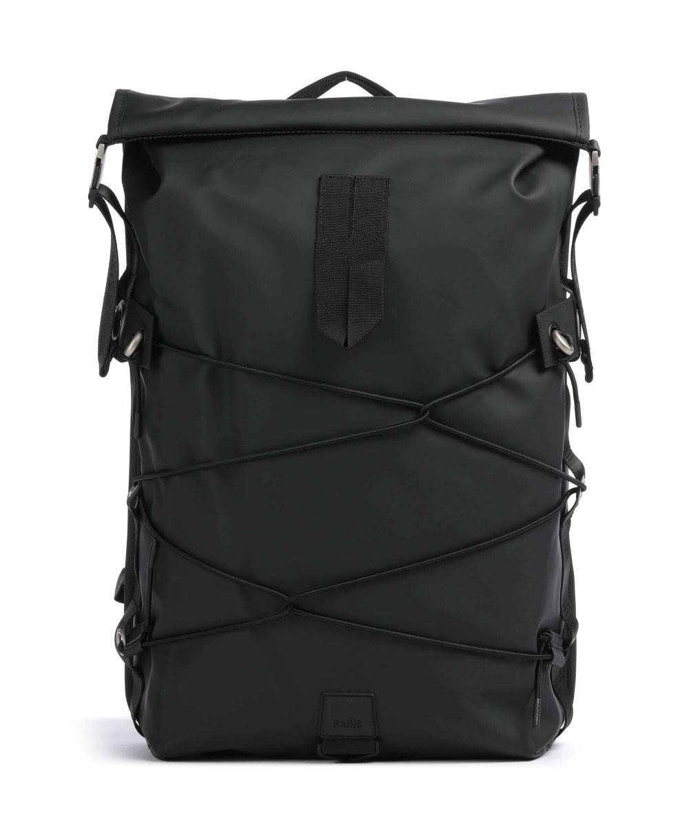 

Рюкзак Trail Cord Rolltop 15″ из полиуретана полиэстера Rains, черный