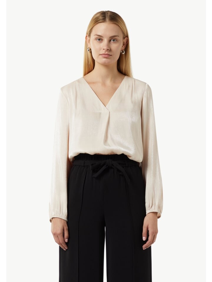 

Блуза comma Bluse langarm, бежевый