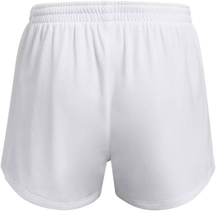 Шорты Under Armour Girls Tech Play Up Mesh Shorts, (100) White//Black — фото 2
