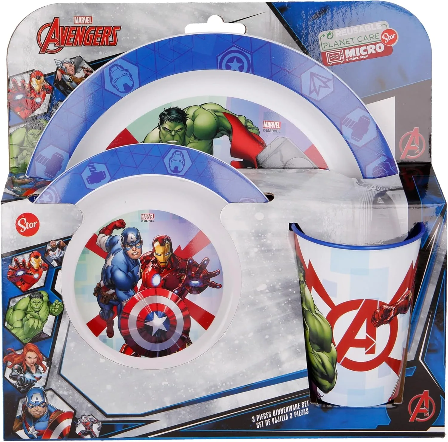 Набор из 3 Micro Avengers Rolling Thunder, пластик, разноцветные Stor
