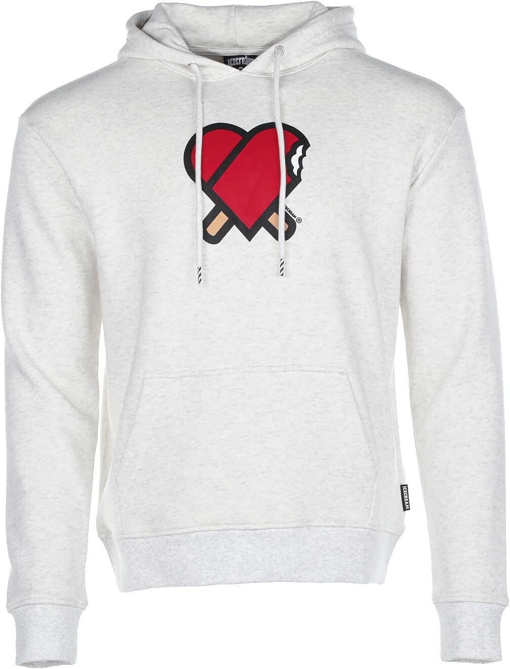 

Худи Ice Cream Heart Hoodie, цвет Light Heather Grey