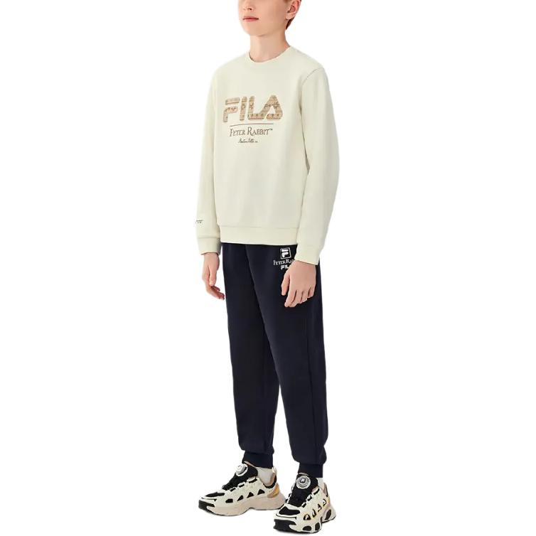 Толстовка fw25 детская FILA KIDS, белый — фото 4
