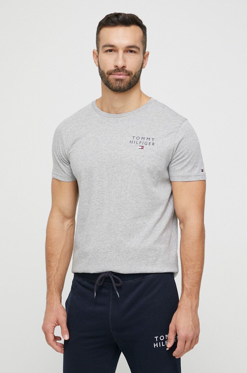 

Хлопковая футболка Tommy Hilfiger, серый