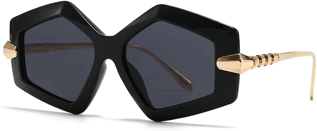 

Солнцезащитные очки с защитой UV400 | Большая оправа, градиентные линзы | Для женщин и мужчин, для занятий спортом на открытом воздухе и вождения DSVIGF, Gray