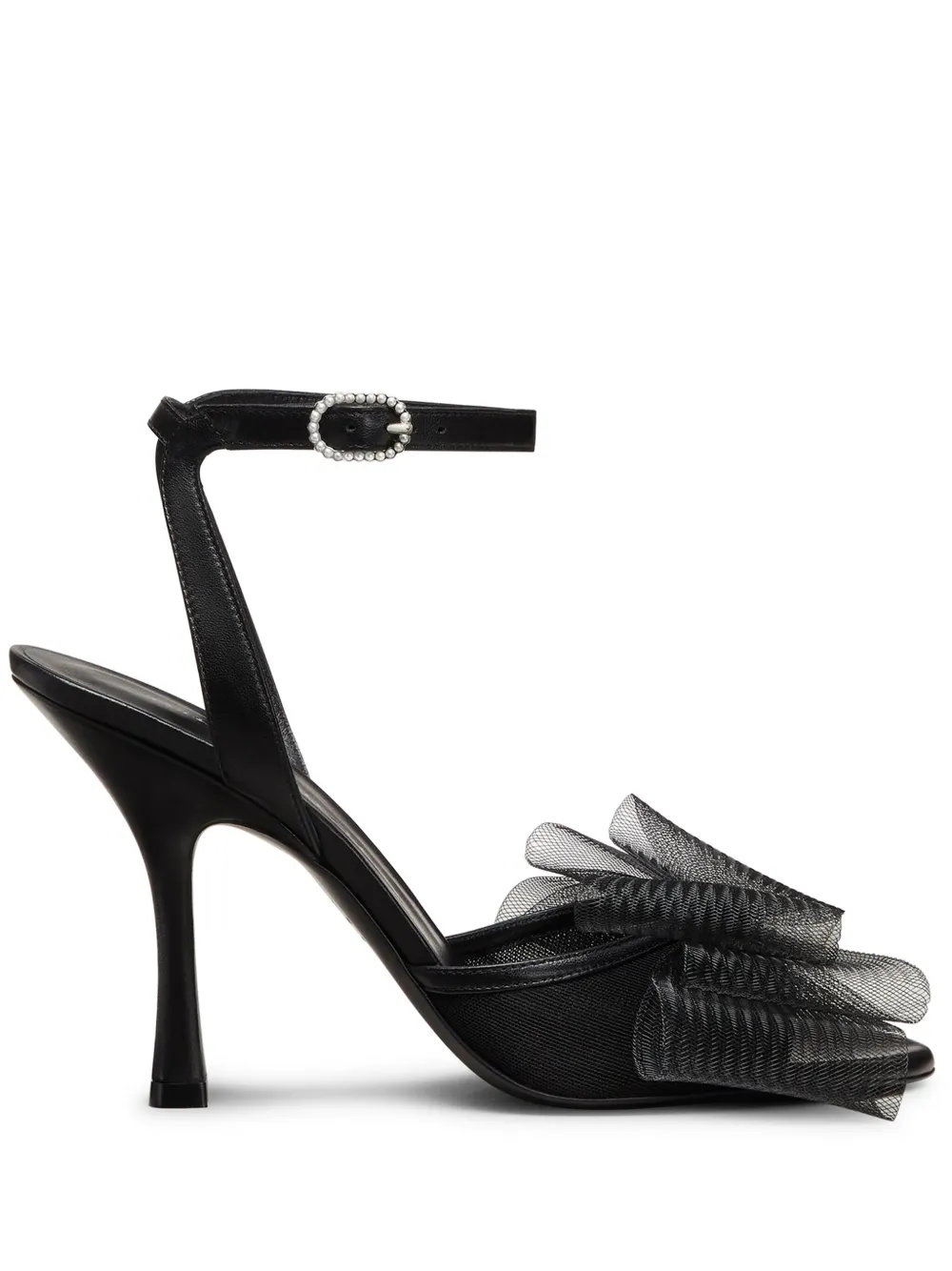 Босоножки Blushing Bow 100 Stuart Weitzman, черный