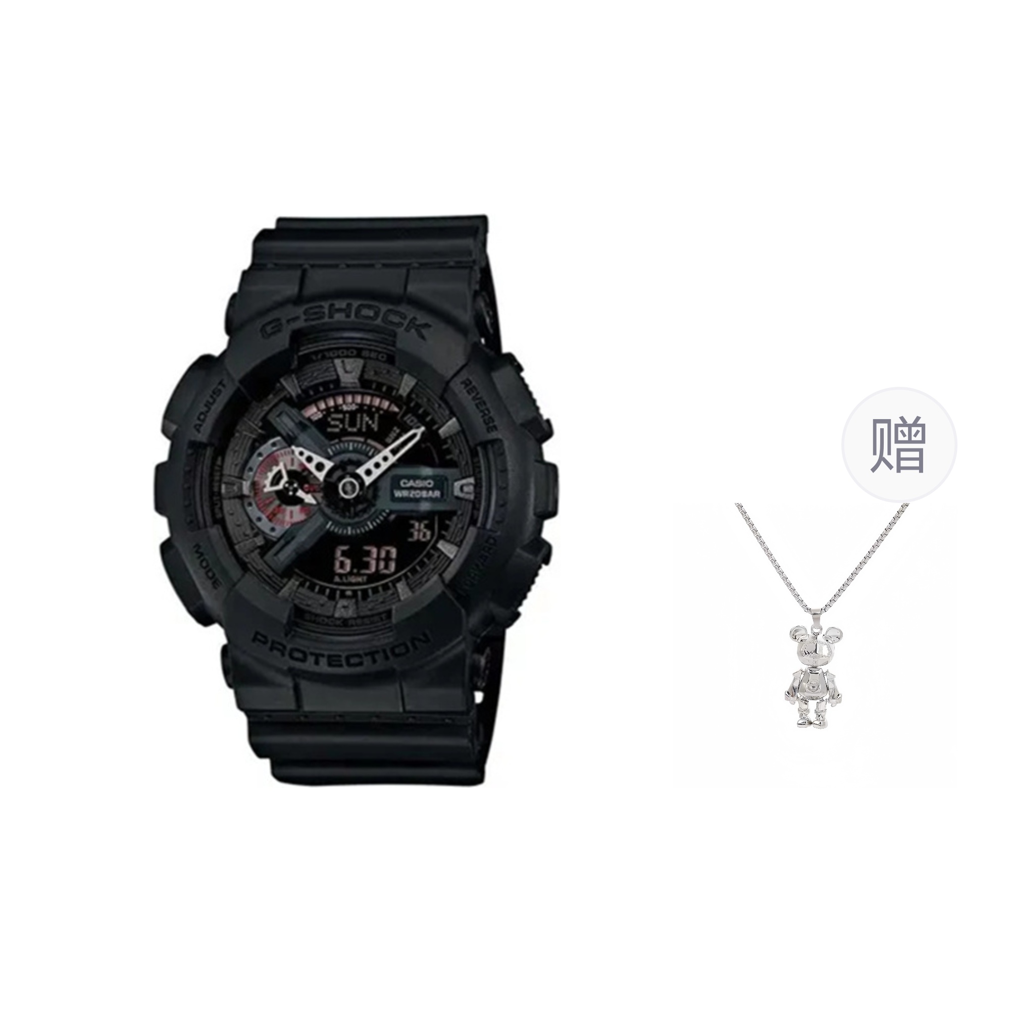 

G-SHOCK Часы G SHOCK Quartz Movement Resin Strap Watch Unisex Black Dial