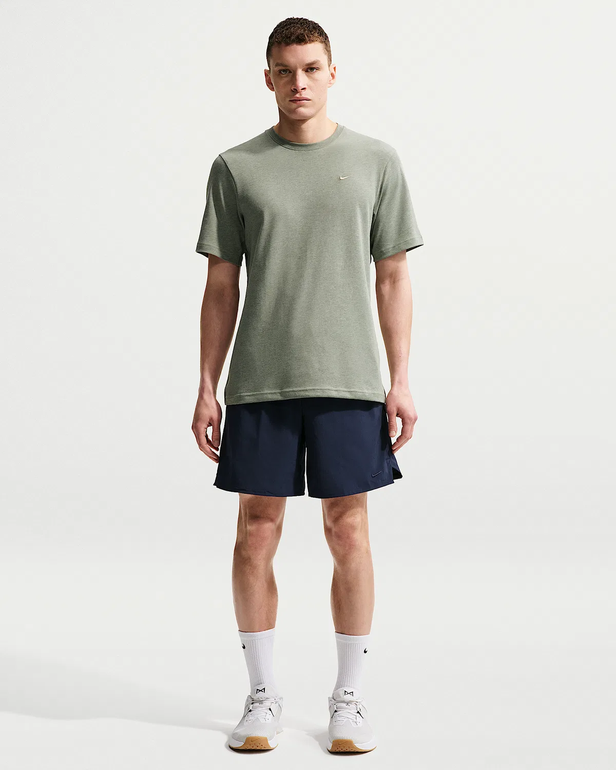 Мужская футболка Dri-FIT с коротким рукавом Nike Primary, Light Army/Heather/Light Army — фото 4