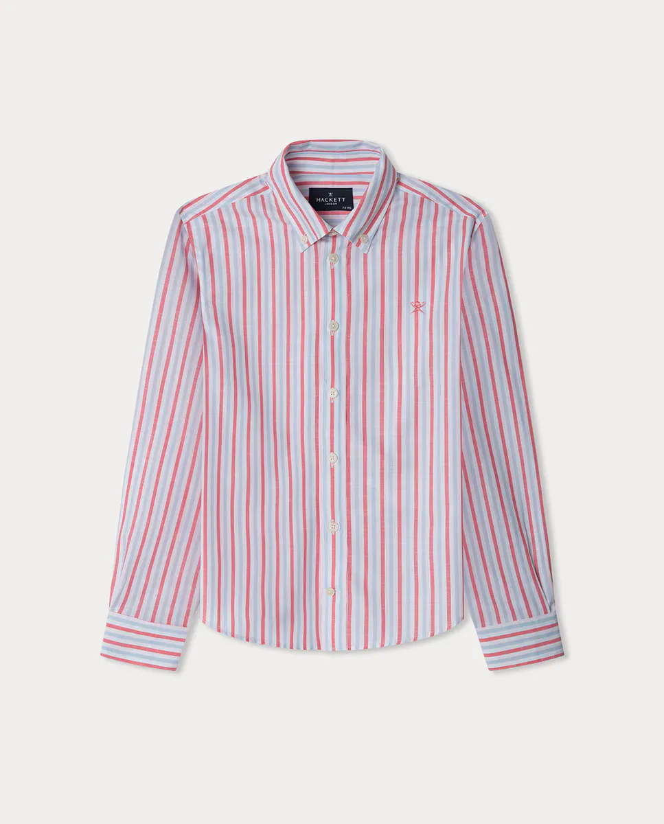 

Детская рубашка Multi Stripe Hackett, коралловый